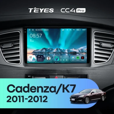 Штатная магнитола Teyes CC4 Pro 12/256 Kia Cadenza K7 (2011-2012)