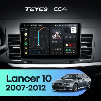 Штатная магнитола Teyes CC4 6/64 Mitsubishi Lancer 10 CY (2007-2012) Тип-A