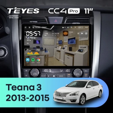 Штатная магнитола Teyes CC4 Pro 8/128 Nissan Teana J33 (2013-2015) Тип-C (11")