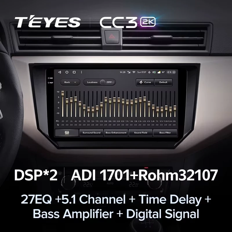 Штатная магнитола Teyes CC3 2K 4/32 Seat Ibiza (2017-2020)