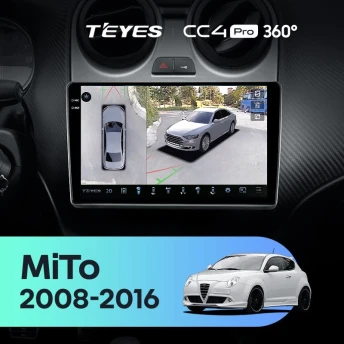 Штатная магнитола Teyes CC4 Pro 360 8/128 Alfa Romeo MiTo 955 (2008-2016)
