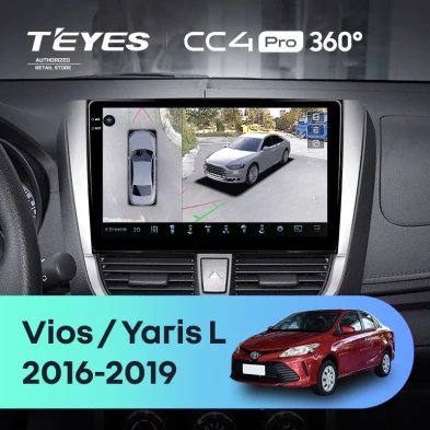 Штатная магнитола Teyes CC4 Pro 360 8/128 Toyota Yaris L (2016-2019)