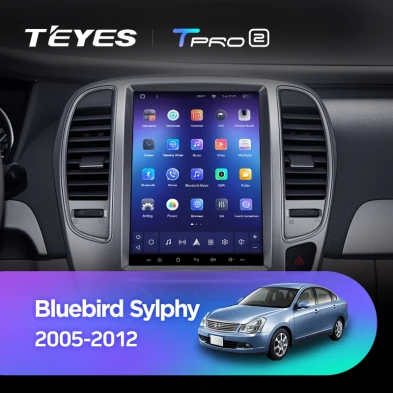 Штатная магнитола Tesla style Teyes TPRO 2 4/64 Nissan Bluebird Sylphy G11 (2005-2012)