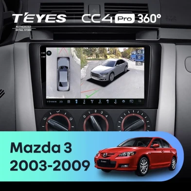 Штатная магнитола Teyes CC4 Pro 360 8/128 Mazda 3 1 BK (2003-2009)