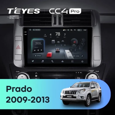 Штатная магнитола Teyes CC4 Pro 8/128 Toyota Land Cruiser Prado 150 (2009-2013) F1 Тип-B