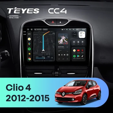 Штатная магнитола Teyes CC4 6/64 Renault Clio 4 BH98 KH98 (2012-2015)