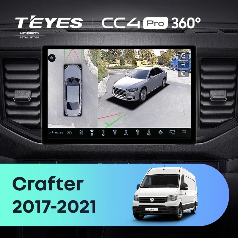Штатная магнитола Teyes CC4 Pro 360 8/128 Volkswagen Crafter (2017-2021) (11")