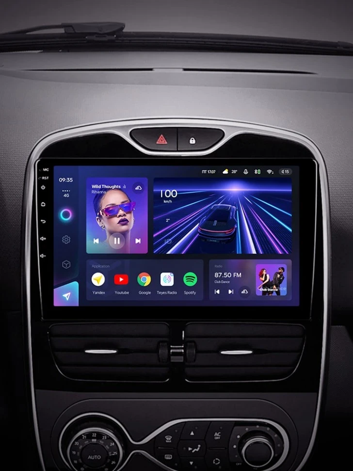 Штатная магнитола Teyes CC3 4/32 Renault Clio 4 BH98 KH98 (2012-2015)