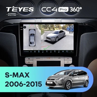 Штатная магнитола Teyes CC4 Pro 360 8/128 Ford S-MAX 1 (2006-2015) F1