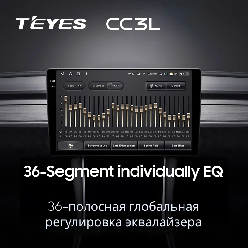 Штатная магнитола Teyes CC3L 4/64 Hyundai Kona (2017-2021)