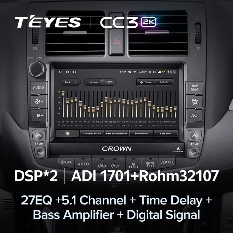 Штатная магнитола Teyes CC3 2K 6/128 Toyota Crown 13 S200 (2008-2012) Тип-B