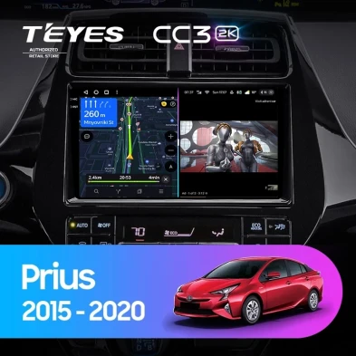 Штатная магнитола Teyes CC3 2K 6/128 Toyota Prius XW50 (2015-2020)