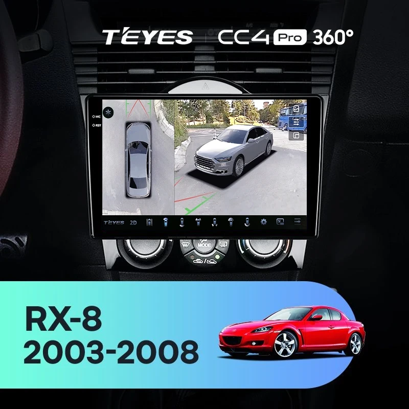Штатная магнитола Teyes CC4 Pro 360 12/256 Mazda RX-8 SE (2003-2008)