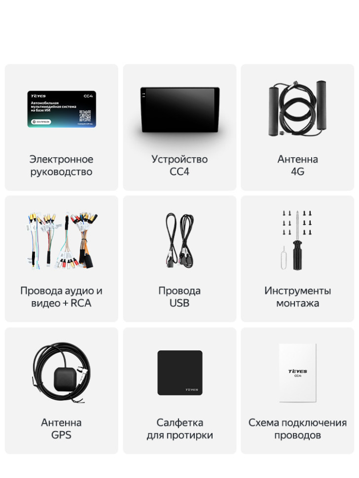 Штатная магнитола Teyes CC4 6/64 Honda Jazz 3 (2013-2020) Тип-A