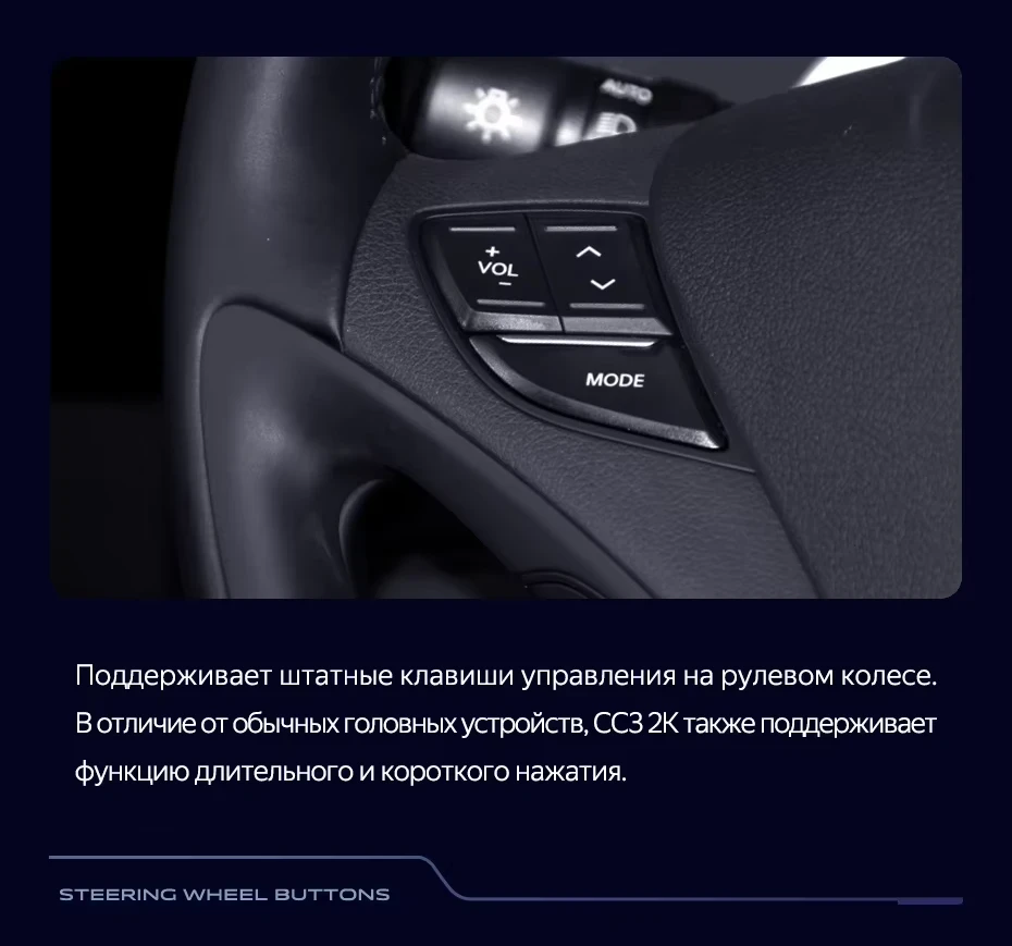 Штатная магнитола Teyes CC3 2K 6/128 Hyundai Sonata 6 YF (2009-2014) Тип-A