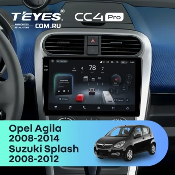 Штатная магнитола Teyes CC4 Pro 12/256 Opel Agila (2008-2014)