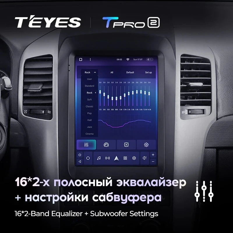 Штатная магнитола Tesla style Teyes TPRO 2 4/64 Chevrolet Captiva (2006-2011) Тип-A