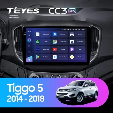 Штатная магнитола Teyes CC3 2K 360 6/128 Chery Tiggo 5 (2014-2018)