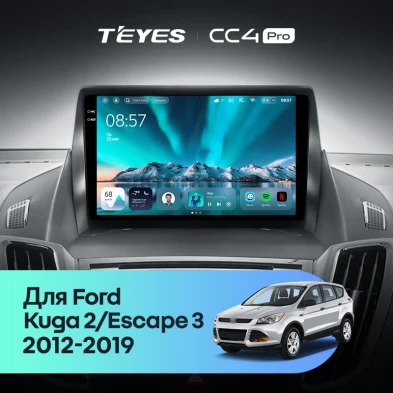 Штатная магнитола Teyes CC4 Pro 12/256 Ford Escape 3 (2012-2019) Тип-A
