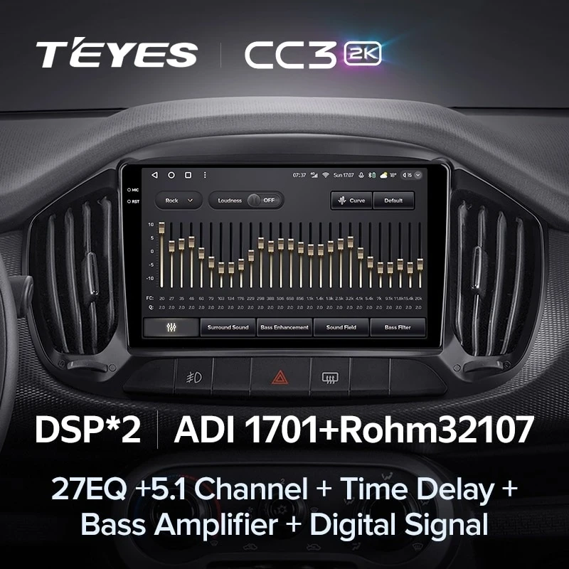 Штатная магнитола Teyes CC3 2K 4/32 Fiat Uno (2014-2020)