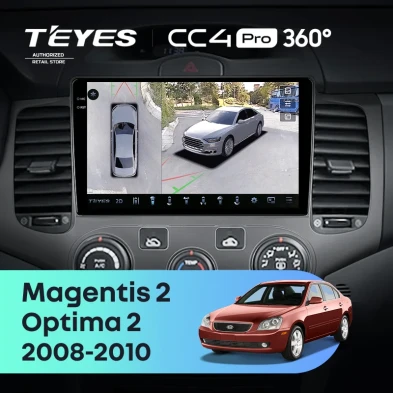 Штатная магнитола Teyes CC4 Pro 360 12/256 Kia Magentis 2 (2008-2010)