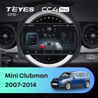 Штатная магнитола Teyes CC4 Pro 8/128 Mini Clubman 1 R55 (2007-2014) F1
