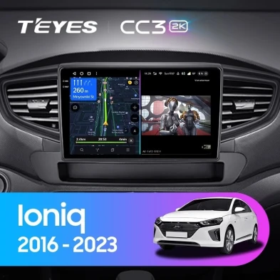 Штатная магнитола Teyes CC3 2K 6/128 Hyundai Ioniq AE (2016-2023) Тип-B