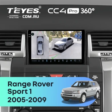Штатная магнитола Teyes CC4 Pro 360 8/128 Land Rover Range Rover Sport 1 (2005-2009)