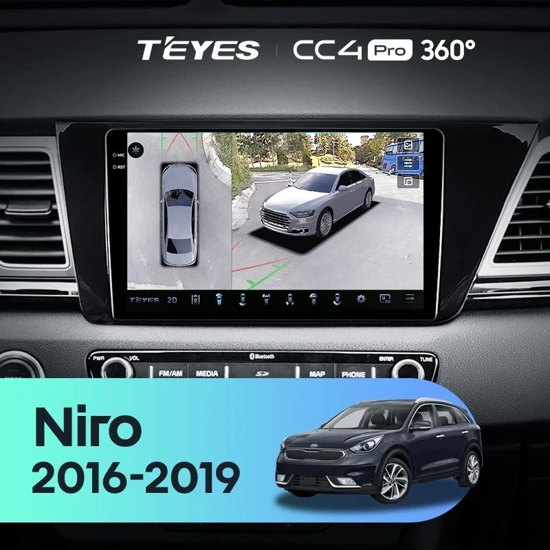 Штатная магнитола Teyes CC4 Pro 360 8/128 Kia Niro DE (2016-2019)