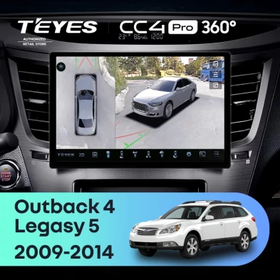 Штатная магнитола Teyes CC4 Pro 360 12/256 Subaru Outback 4 (2009-2014) (11")