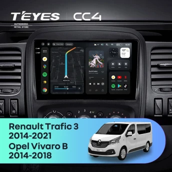 Штатная магнитола Teyes CC4 6/64 Opel Vivaro B (2014-2018)