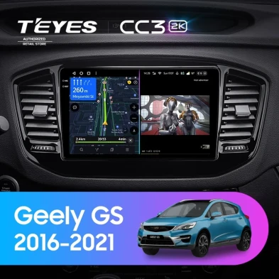 Штатная магнитола Teyes CC3 2K 4/64 Geely GS (2016-2021)