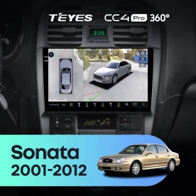 Штатная магнитола Teyes CC4 Pro 360 12/256 Hyundai Sonata EF рестайлинг (2001-2012)