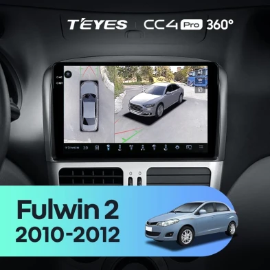 Штатная магнитола Teyes CC4 Pro 360 12/256 Chery Fulwin 2 (2010-2012) F2
