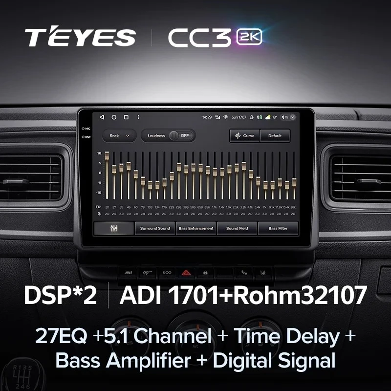 Штатная магнитола Teyes CC3 2K 4/32 Renault Master (2019-2022)