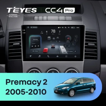 Штатная магнитола Teyes CC4 Pro 8/128 Mazda Premacy 2 (2005-2010)