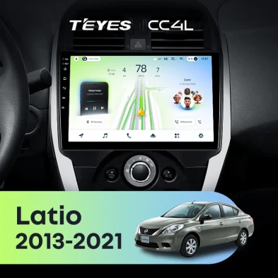 Штатная магнитола Teyes CC4L 6/64 Nissan Latio (N17) (2013-2021) F1