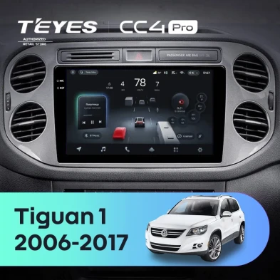Штатная магнитола Teyes CC4 Pro 8/128 Volkswagen Tiguan 1 NF (2006-2017) F2