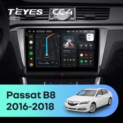 Штатная магнитола Teyes CC4 6/64 Volkswagen Passat B8 (2016-2018)
