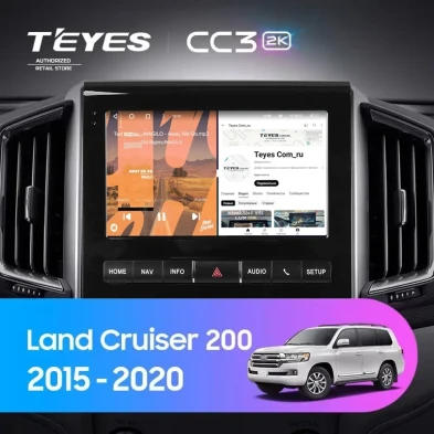Штатная магнитола Teyes CC3 2K 360 6/128 Toyota Land Cruiser 200 (2015-2020) F2