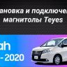 Штатная магнитола Teyes CC3L 4/64 Toyota Voxy III R80 (2014-2020) F1 Правый руль