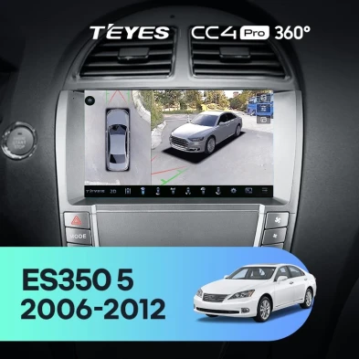Штатная магнитола Teyes CC4 Pro 360 8/128 Lexus ES350 5 V XV40 (2006-2012) Тип-C