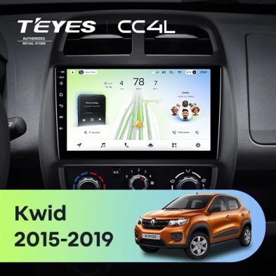 Штатная магнитола Teyes CC4L 6/64 Renault KWID (2015-2019)