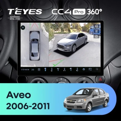 Штатная магнитола Teyes CC4 Pro 360 8/128 Chevrolet Aveo (2006-2011) (13")