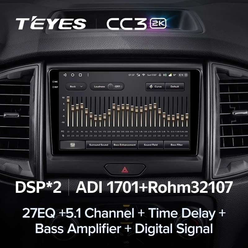 Штатная магнитола Teyes CC3 2K 6/128 Ford Ranger P703 (2015-2022) Тип-B