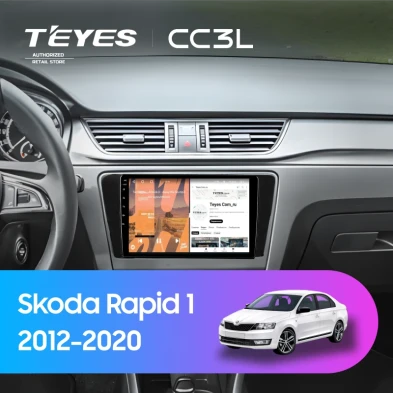 Штатная магнитола Teyes CC3L 4/64 Skoda Rapid 1 (2012-2020) F1