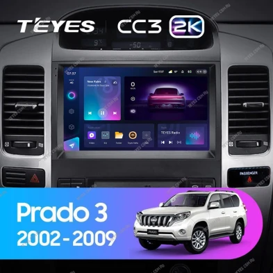Штатная магнитола Teyes CC3 2K 360 6/128 Toyota Land Cruiser Prado 120 (2002-2009) F3