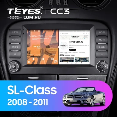 Штатная магнитола Teyes CC3 4/64 Mercedes-Benz SL-Class R230 (2008-2011) 7"