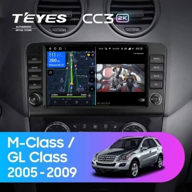 Штатная магнитола Teyes CC3 2K 360 6/128 Mercedes-Benz ML-Class X164 (2005-2009) F2