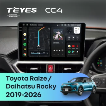 Штатная магнитола Teyes CC4 8/128 Toyota Raize (2019-2026) F2 Правый руль